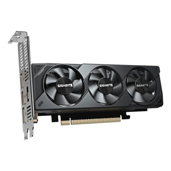 GIGABYTE GeForce RTX 5060 OC Low Profile 8G Carte Graphique - 8GB GDDR7, 128bit, PCI-E 5.0, 2512 MHz Fréquence du cœur, 3 x DisplayPort, 1 x HDMI, GV-N5060OC-8GL GIGABYTE GeForce RTX 5060 OC Low Profile 8G Carte Graphique - 8GB GDDR7, 128bit, PCI-E 5.0, 2512 MHz Fréquence du cœur, 3 x DisplayPort, 1 x HDMI, GV-N5060OC-8GL