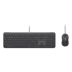 Logitech Signature Slim Combo MK620 for Business clavier Souris incluse Bureau USB QWERTY Anglais britannique Graphite