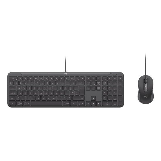 Logitech Signature Slim Combo MK620 for Business clavier Souris incluse Bureau USB QWERTY Anglais britannique Graphite