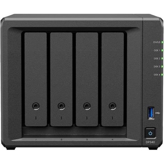Synology DP340 serveur de stockage NAS Bureau R1600 16 Go Noir Synology DP340 serveur de stockage NAS Bureau R1600 16 Go Noir