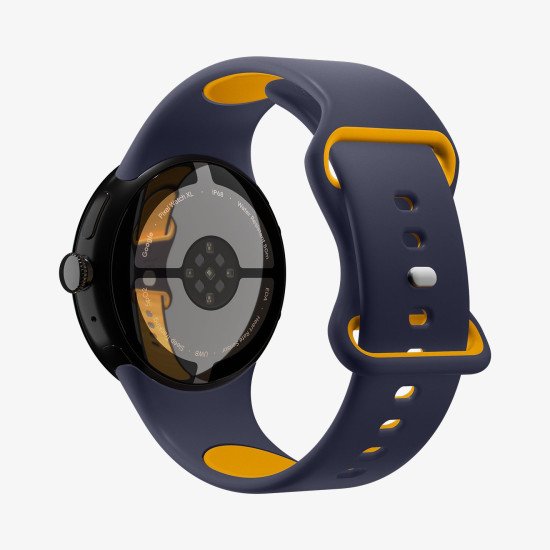 Spigen Nano Pop Bande Marine, Jaune Silicone