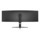 V7 Moniteur incurvé L490DQ-HAS 49 po d'espace de visionnage - USB-C (Puissance de 65 W) - DQHD - 5120 x 1440 - Réglable en hauteur