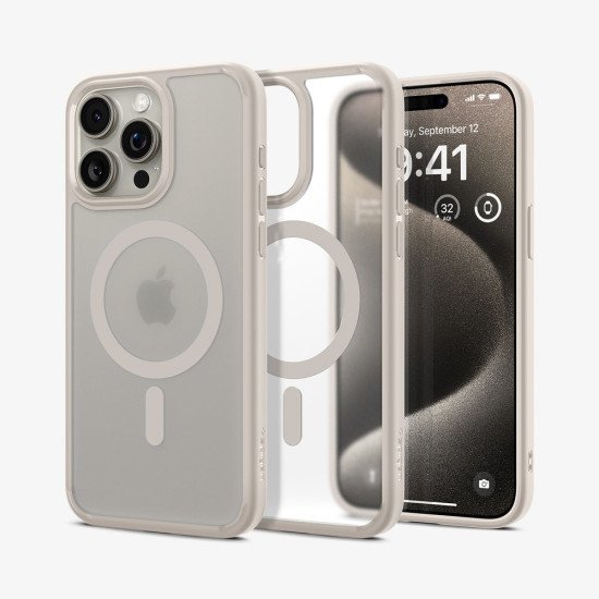 Spigen Ultra Hybrid (MagFit) coque de protection pour téléphones portables 17 cm (6.7") Housse Titane Spigen Ultra Hybrid (MagFit) coque de protection pour téléphones portables 17 cm (6.7") Housse Titane