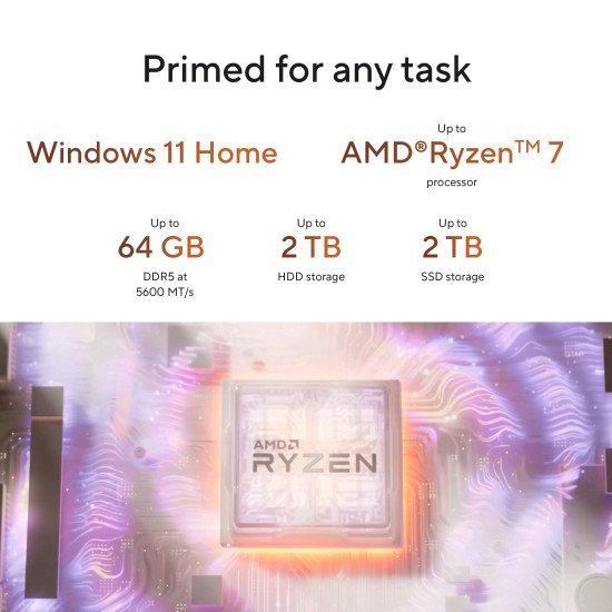 ASUS V500 SFF V501SV-07240H014W Intel Core 7 240H 16 Go DDR5-SDRAM 512 Go SSD Windows 11 Home PC Noir