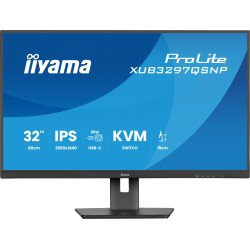 iiyama ProLite XUB3297QSNP-B1 écran PC 81,3 cm (32") 2560 x 1440 pixels 4K Ultra HD LED Noir