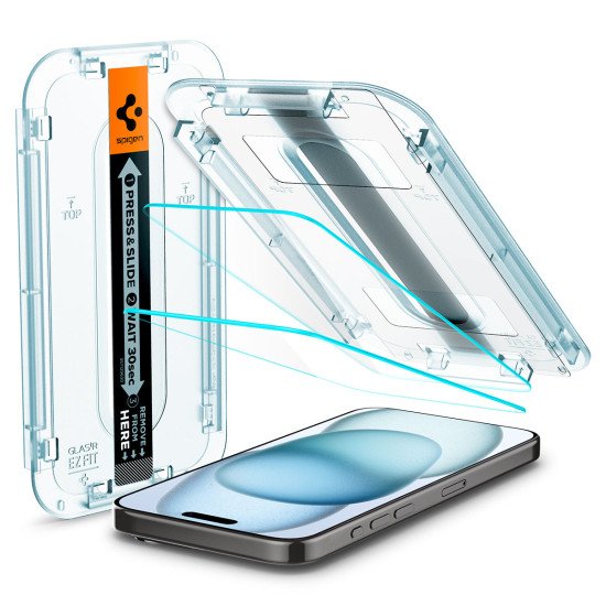 Spigen AGL06903 écran et protection arrière de téléphones portables Protection d'écran transparent Apple 2 pièce(s)
