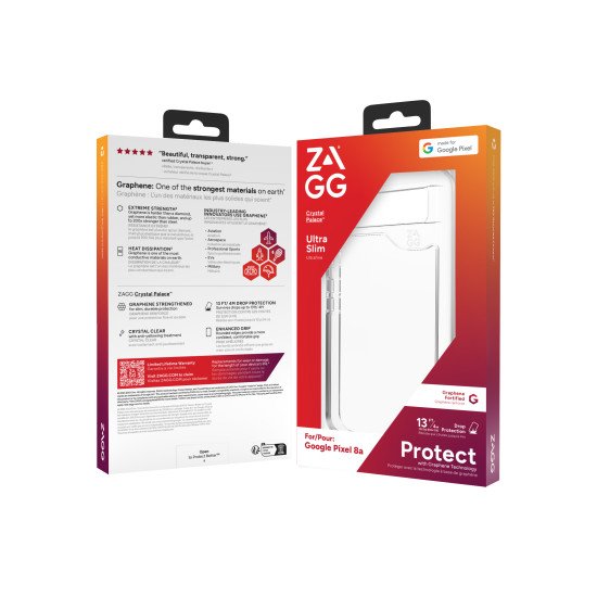 ZAGG Crystal Palace coque de protection pour téléphones portables 15,5 cm (6.1") Housse Transparent