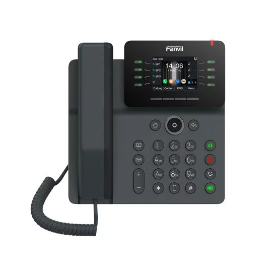 Fanvil X6 téléphone fixe Noir 6 lignes LCD