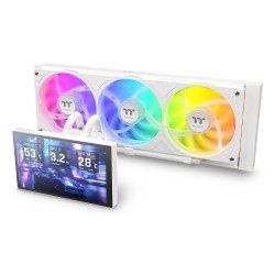Thermaltake CL-W494-PL12SW-A système de refroidissement d'ordinateur Processeur Refroidisseur de liquide tout-en-un 12 cm Blanc 1 pièce(s)