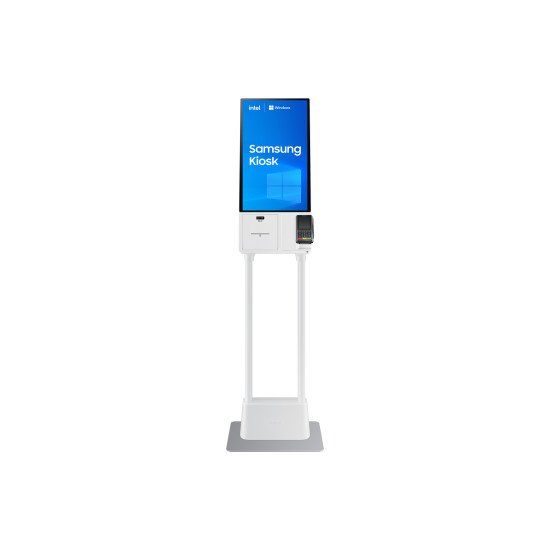 Samsung KM24C-C En forme de kiosk 61 cm (24") LED 250 cd/m² Full HD Blanc Écran tactile Intégré dans le processeur Windows 10 IoT Enterprise 16/7