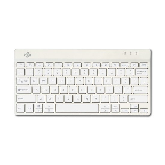 R-Go Tools Compact Break R-Go clavier, QWERTY (US), bluetooth, blanc