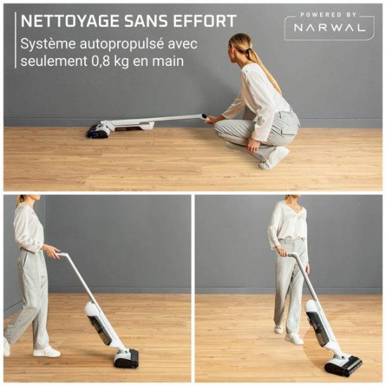 Rowenta X Clean 10 Aspirateur-balai 2 en 1 Batterie Sec&humide Sans sac 200 W Argent, Blanc Rowenta X Clean 10 Aspirateur-balai 2 en 1 Batterie Sec&humide Sans sac 200 W Argent, Blanc