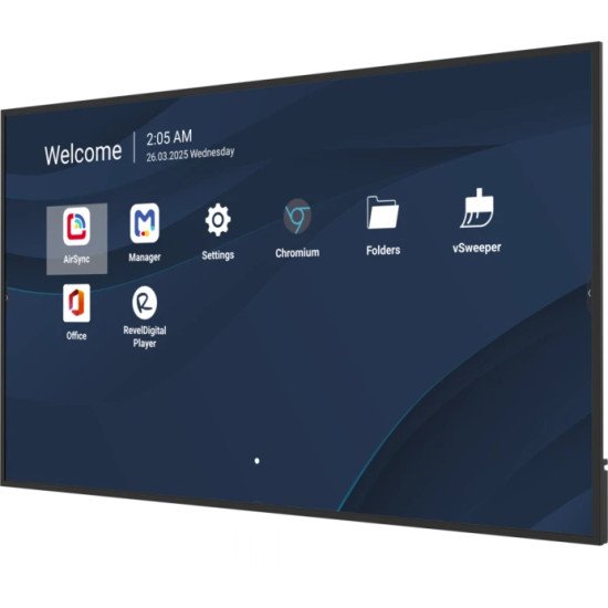 Viewsonic CDE7531-1C Écran d'affichage dynamique Écran plat de signalisation numérique 190,5 cm (75") LCD Wifi 500 cd/m² 4K Ultra HD Noir Intégré dans le processeur Android 14 24/7