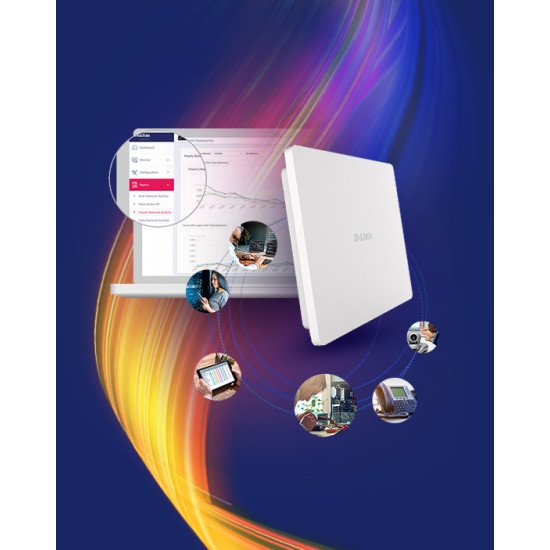D-Link DAP-X3060OU point d'accès réseaux locaux sans fil 3000 Mbit/s Blanc Connexion Ethernet POE