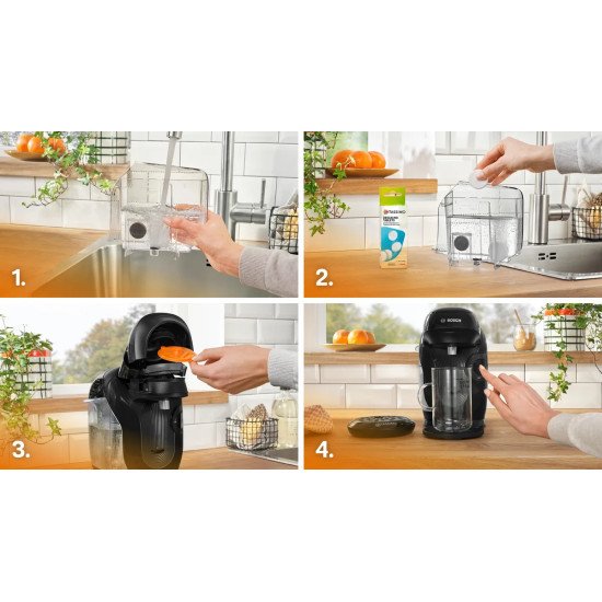Bosch TAS112E machine à café Entièrement automatique Cafetière à dosette 0,7 L
