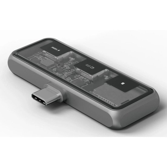 Satechi ST-HXRSDM station d'accueil USB 3.2 Gen 2 (3.1 Gen 2) Type-C Gris