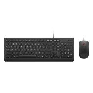 Lenovo 4X31R64403 clavier Souris incluse maison/bureau USB Belge, Français Noir