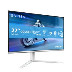 Philips Evnia 6000 27M2N6501L/00 écran PC 67,3 cm (26.5") 2560 x 1440 pixels Quad HD QD-OLED Blanc
