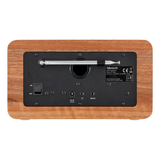 Albrecht DR 866 Portable Numérique Noir, Bois
