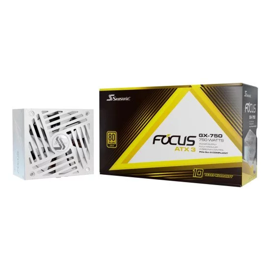 Seasonic Focus GX unité d'alimentation d'énergie 750 W 24-pin ATX ATX Blanc Seasonic Focus GX unité d'alimentation d'énergie 750 W 24-pin ATX ATX Blanc