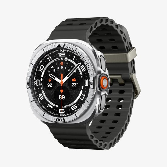 Spigen Bezel Tune Pro Couverture Argent Acier inoxydable, Polycarbonate (PC)
