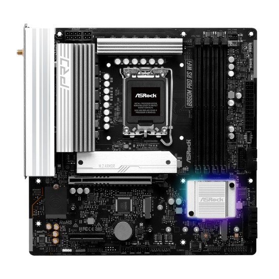 Asrock B860M Pro RS WiFi Intel B860 LGA 1851 (Socket V1) micro ATX Asrock B860M Pro RS WiFi Intel B860 LGA 1851 (Socket V1) micro ATX