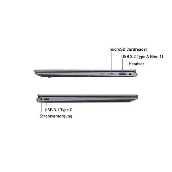 TERRA CH1220852 laptop Intel® Core™ i5 i5-1235U Ordinateur portable 33,8 cm (13.3") Écran tactile Full HD 16 Go DDR4-SDRAM 512 Go SSD Wi-Fi 6 (802.11ax) Windows 11 Pro Allemand Anthracite TERRA CH1220852 laptop Intel® Core™ i5 i5-1235U Ordinateur portable 33,8 cm (13.3") Écran tactile Full HD 16 Go DDR4-SDRAM 512 Go SSD Wi-Fi 6 (802.11ax) Windows 11 Pro Allemand Anthracite