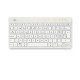 R-Go Tools Clavier ergonomique R-Go Compact Break, clavier compact avec logiciel de pause,QWERTZ (CH), Bluetooth, blanc
