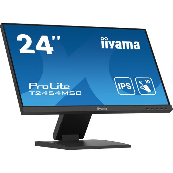iiyama ProLite T2454MSC-B2AG écran PC 60,5 cm (23.8") 1920 x 1080 pixels Full HD LED Écran tactile Multi-utilisateur Noir iiyama ProLite T2454MSC-B2AG écran PC 60,5 cm (23.8") 1920 x 1080 pixels Full HD LED Écran tactile Multi-utilisateur Noir