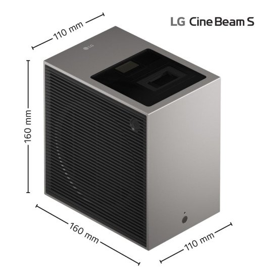 LG CineBeam S Projecteur à focale ultra courte 500 ANSI lumens DLP UHD 4K (3840x2160) Gris