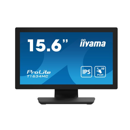 iiyama ProLite T1634MC-B1S écran PC 39,6 cm (15.6") 1920 x 1080 pixels Full HD LED Écran tactile Noir