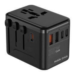 Mobile Origin MO-TRA35-PW4 chargeur d'appareils mobiles Universel Noir Secteur Charge rapide Intérieure