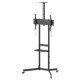 Manhattan Support trolley pour téléviseurs et moniteurs de 37 à 70 pouces, VESA 200x200 à 600x400 mm, charge max. 70 kg, noir, vérifiez les quatre trous de montage au dos de l'écran, garantie à vie