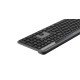 Logitech Signature Slim Solar+ K980 clavier Universel RF sans fil + Bluetooth QWERTY Italien Graphite