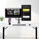 StarTech.com Bras pour Double Moniteur avec Barre Transversale, Écrans Jusqu'à 27", VESA 75x75/100x100, Max 15kg, Pince en C, Entièrement Articulé, Ressort Mécanique, TAA