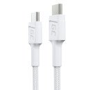 Green Cell GC PowerStream câble USB USB 3.2 Gen 1 (3.1 Gen 1) 0,3 m USB C 0,48 Gbit/s 60 W Blanc