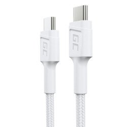Green Cell GC PowerStream câble USB USB 3.2 Gen 1 (3.1 Gen 1) 0,3 m USB C 0,48 Gbit/s 60 W Blanc