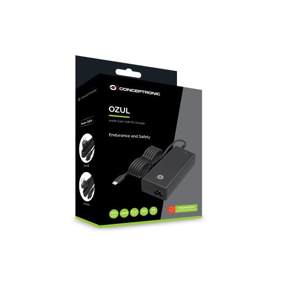 Conceptronic OZUL03BE adaptateur de puissance & onduleur Intérieure 100 W Noir Conceptronic OZUL03BE adaptateur de puissance & onduleur Intérieure 100 W Noir