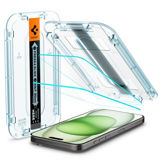 Spigen AGL06883 écran et protection arrière de téléphones portables Protection d'écran transparent Apple 2 pièce(s)