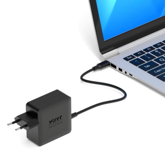Port Designs 904065CWEU adaptateur de puissance & onduleur Intérieure 65 W Noir