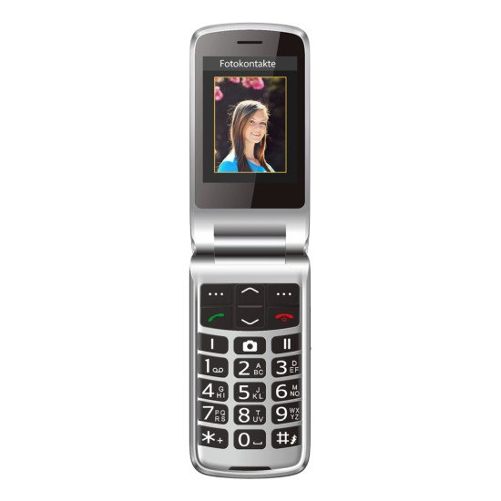 Beafon SL645plus LTE 7,11 cm (2.8") 120 g Noir, Argent Appareil-photo de téléphone
