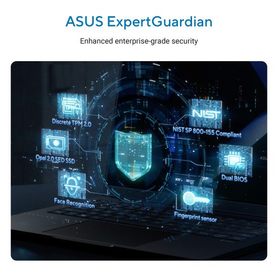 ASUS ExpertBook B5 B5605CCA-MB0015X Intel Core Ultra 7 255H Ordinateur portable 40,6 cm (16") WUXGA 16 Go DDR5-SDRAM 512 Go SSD Wi-Fi 7 (802.11be) Windows 11 Pro US International Noir, Gris