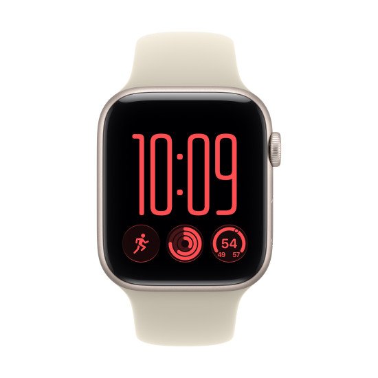 Apple Watch SE (3nd generation) OLED 44 mm Numérique 368 x 448 pixels Écran tactile Beige Wifi GPS (satellite)