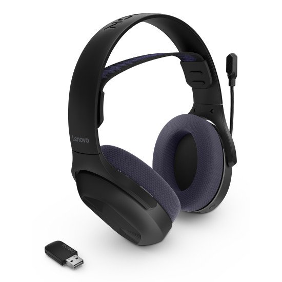 Lenovo Legion H410 Casques Sans fil Arceau Gaming USB Type-C Bluetooth Noir, Violet