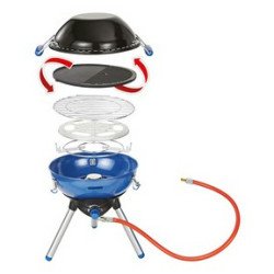Campingaz Party Grill 400 Caravan Dessus de table propane/butane Noir, Bleu, Acier satin 2000 W