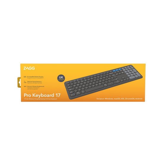 ZAGG Pro Keyboard 17 clavier Bluetooth QWERTY Anglais Noir ZAGG Pro Keyboard 17 clavier Bluetooth QWERTY Anglais Noir