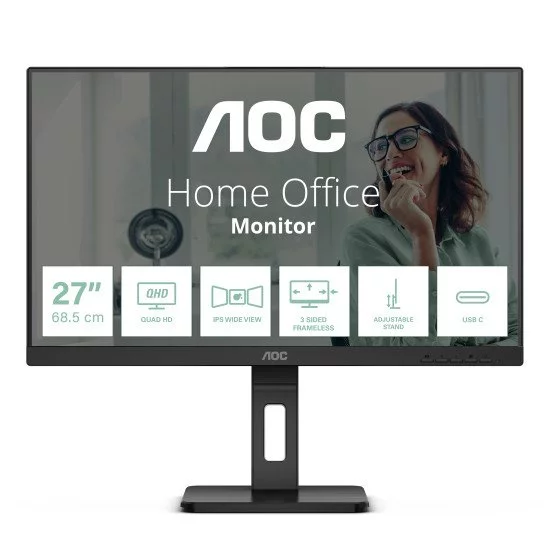 AOC Q27P3CV écran PC 68,6 cm (27") 2560 x 1440 pixels Quad HD LED Noir AOC Q27P3CV écran PC 68,6 cm (27") 2560 x 1440 pixels Quad HD LED Noir