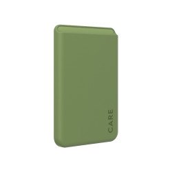 PanzerGlass CARE by ® Fashionable Card Holder Green iPhone coque de protection pour téléphones portables Housse Transparent