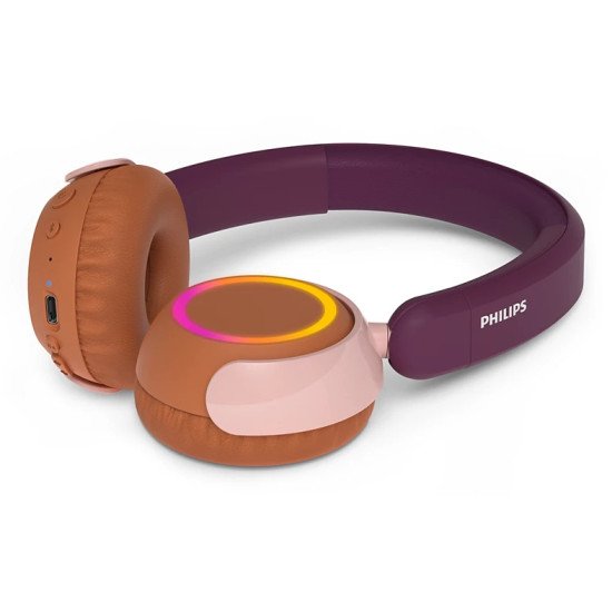 Philips 4000 series TAK4200MP/00 casque Sans fil Arceau Appels/Musique Bluetooth Orange, Violet, Rose