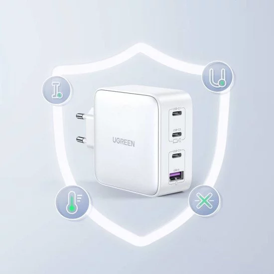 Ugreen 15337 chargeur d'appareils mobiles Universel Blanc Secteur Charge rapide Intérieure Ugreen 15337 chargeur d'appareils mobiles Universel Blanc Secteur Charge rapide Intérieure